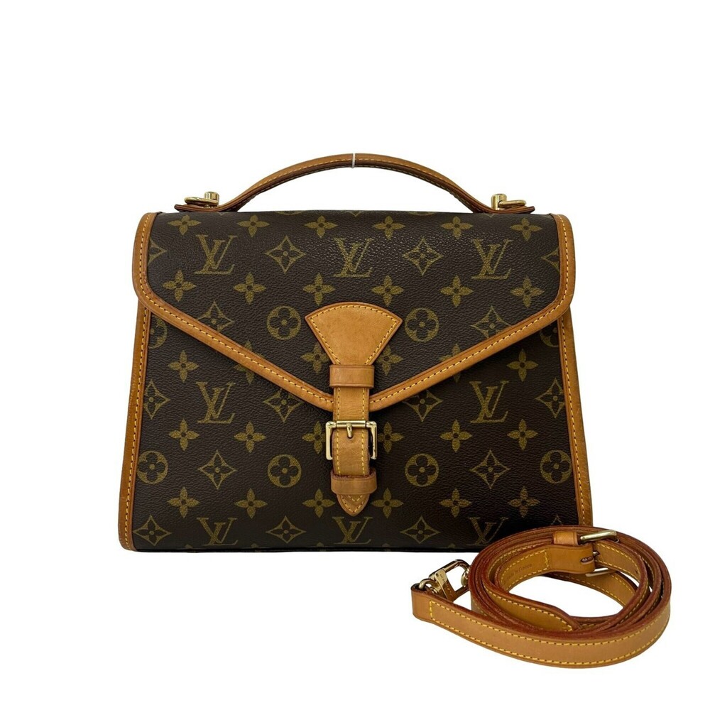 LOUIS VUITTON Vintage Bel Air Monogram Leather 2-way Handbag/Shoulder Bag Bro...